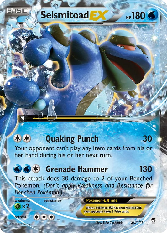 Seismitoad EX 20 - Furious Fists (HO)