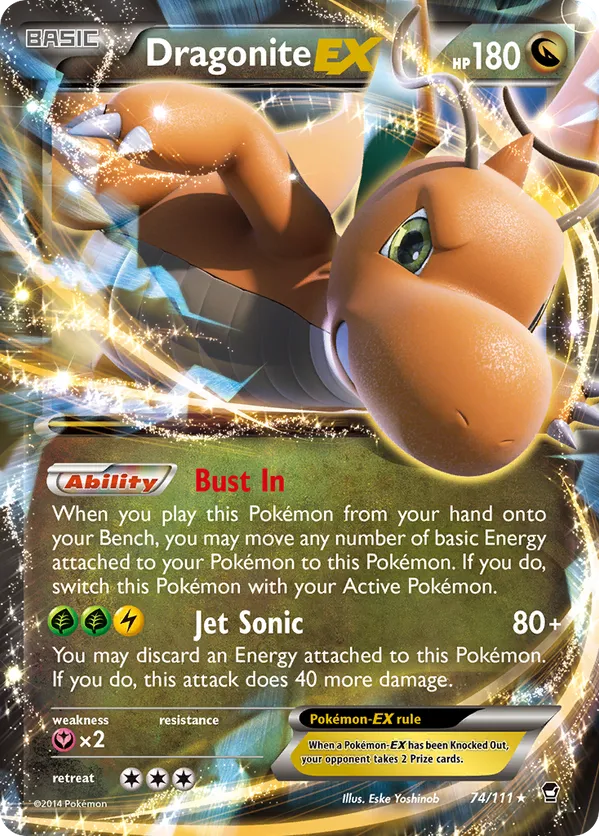 Dragonite EX 74 - Furious Fists (HO) - MP